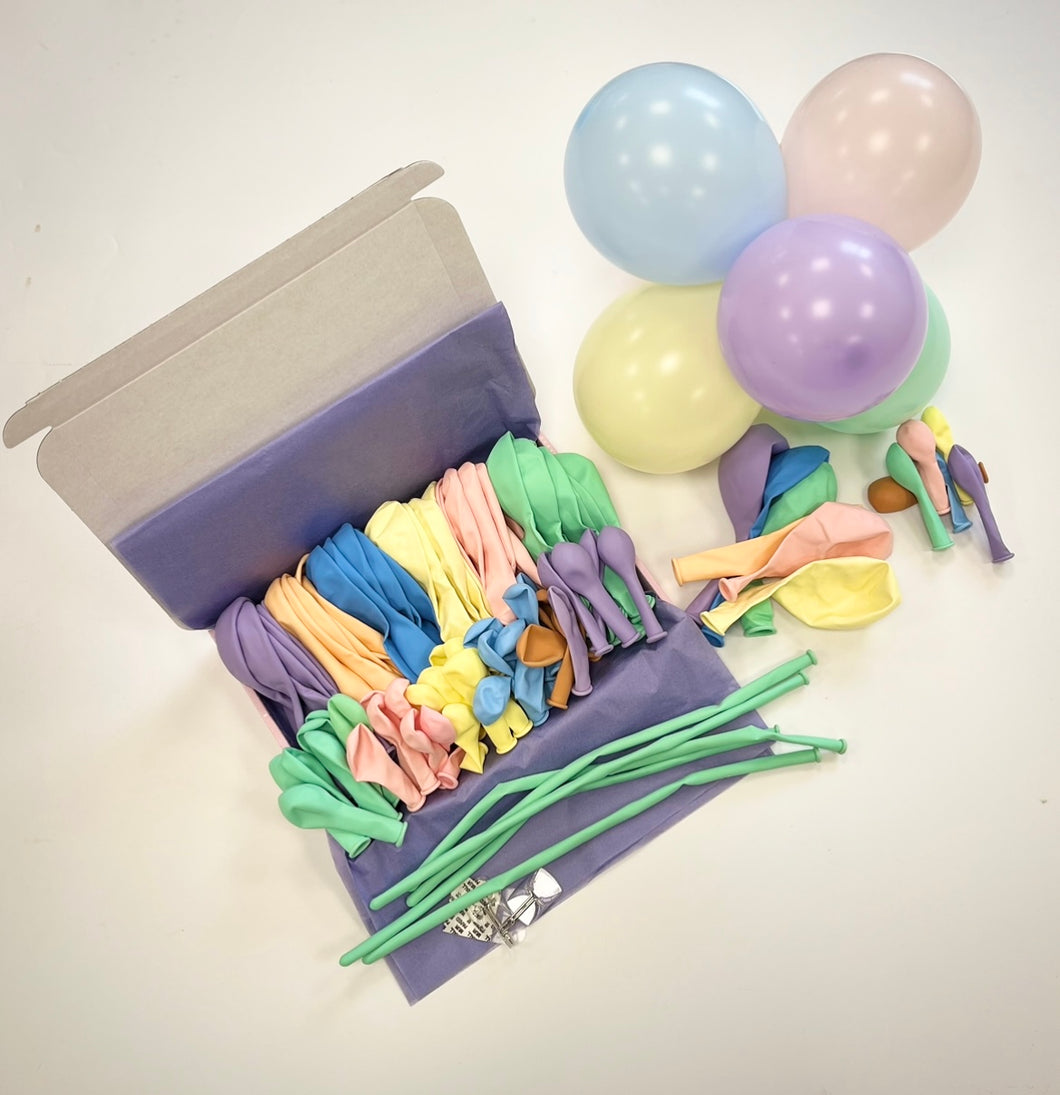 DIY Balloon Cloud - Pastel Rainbow